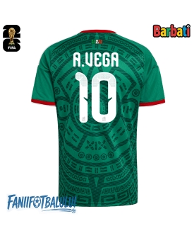 Mexic Alexis Vega #10 Tricou Fotbal Replică Mondial 2026 Barbati Acasa